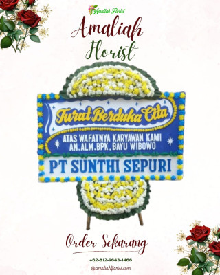 Papan Bunga Duka di Beoga