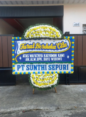 Papan Bunga Duka di Beoga